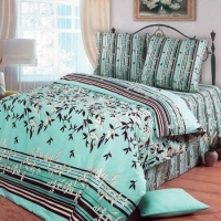 Постельное белье "Азур" (2-х спальный КПБ, soft cotton, наволочки 70х70) артикул 6689a.